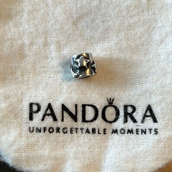 Retired Authentic Pandora Sun, Moon, Stars Sterling Silver Charm Bead -790128 - Picture 2 of 6